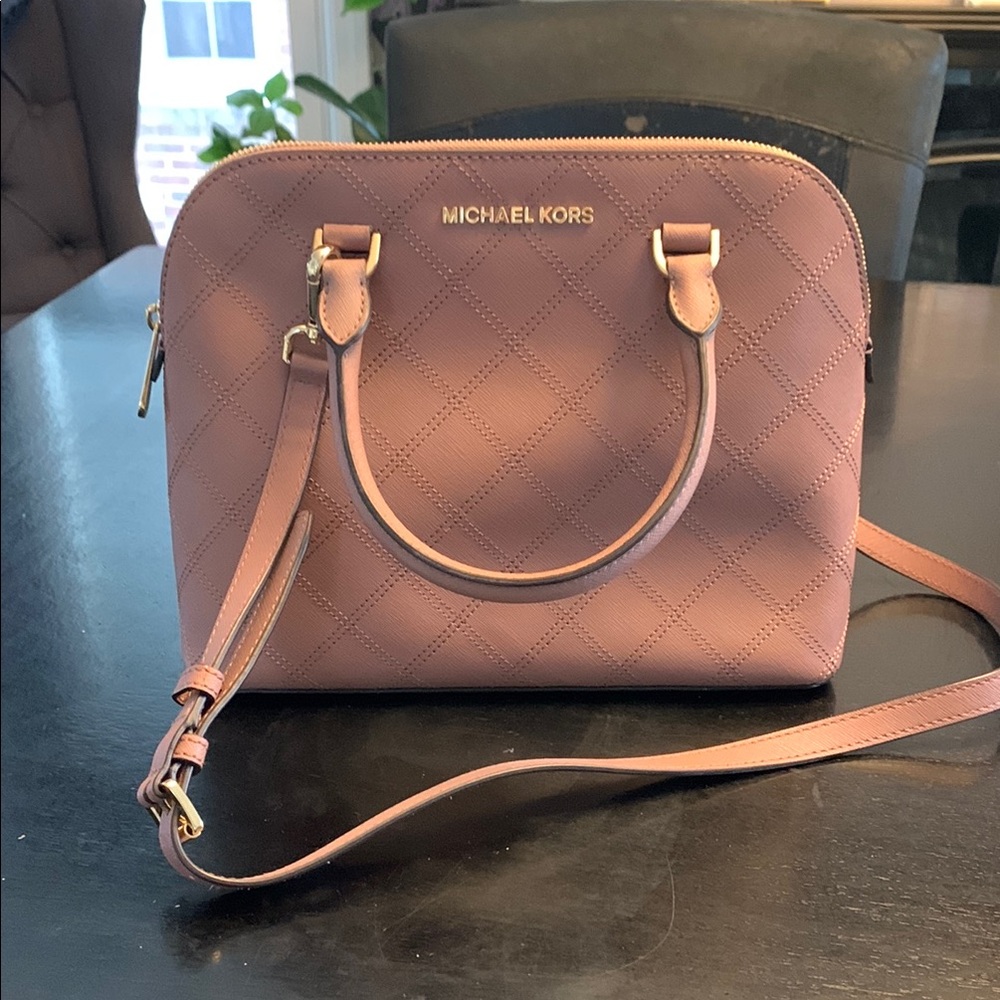 Michael Kors Pink Quilted Handbag